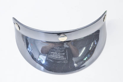 Parts Unlimited 0132-0133 Black Bubble Helmet Visor NOS