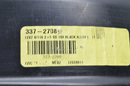 12X7 4/110 2+5 SS 108 Black Alloy Wheel Rim