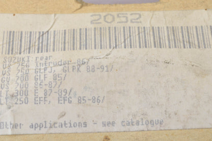 SBS 2052 Suzuki Rear Brake Pad Kit NOS