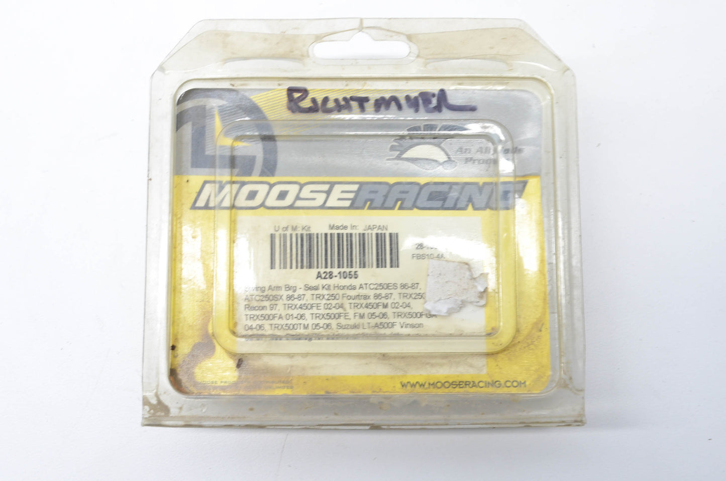 Moose Racing A28-1055 Swing Arm Bearing Seal Kit NOS