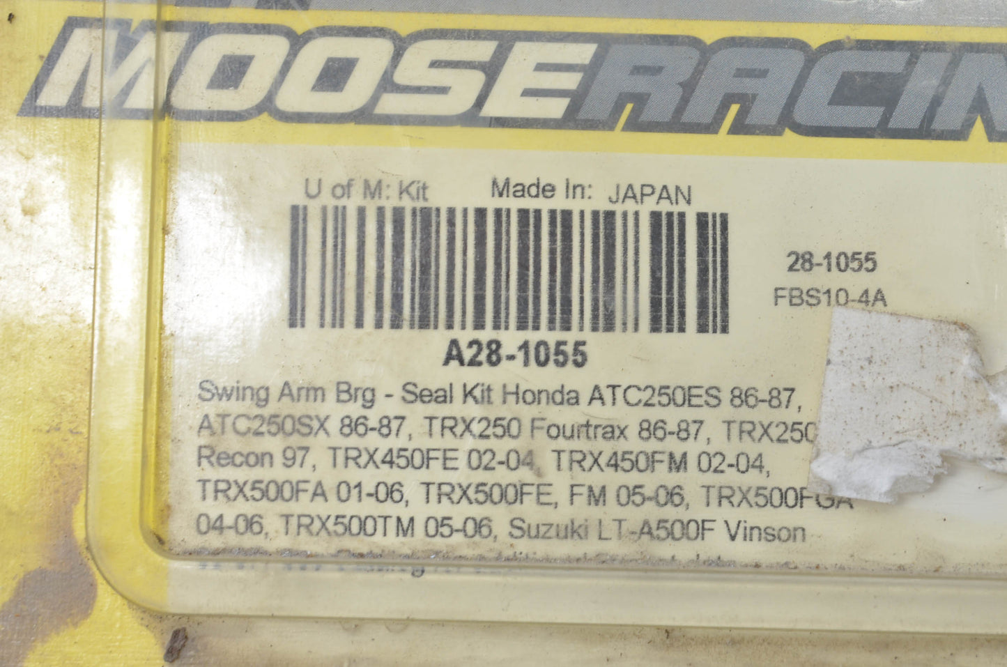 Moose Racing A28-1055 Swing Arm Bearing Seal Kit NOS