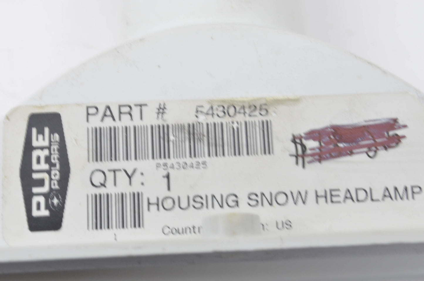 New OEM Polaris Tail Light Reflector Housing NOS