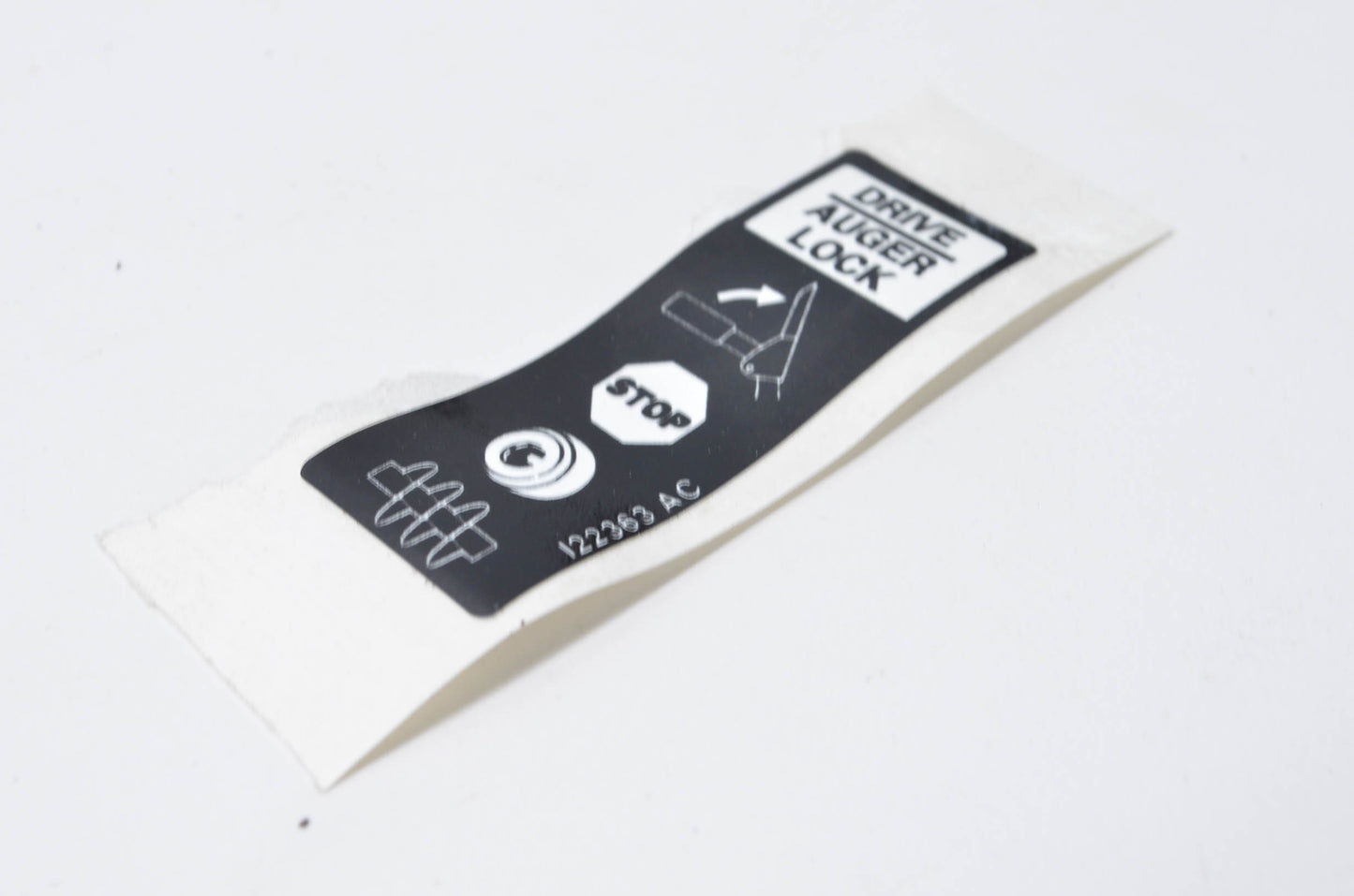 MTD 777I22363 Drive/Auger Lock Label NOS