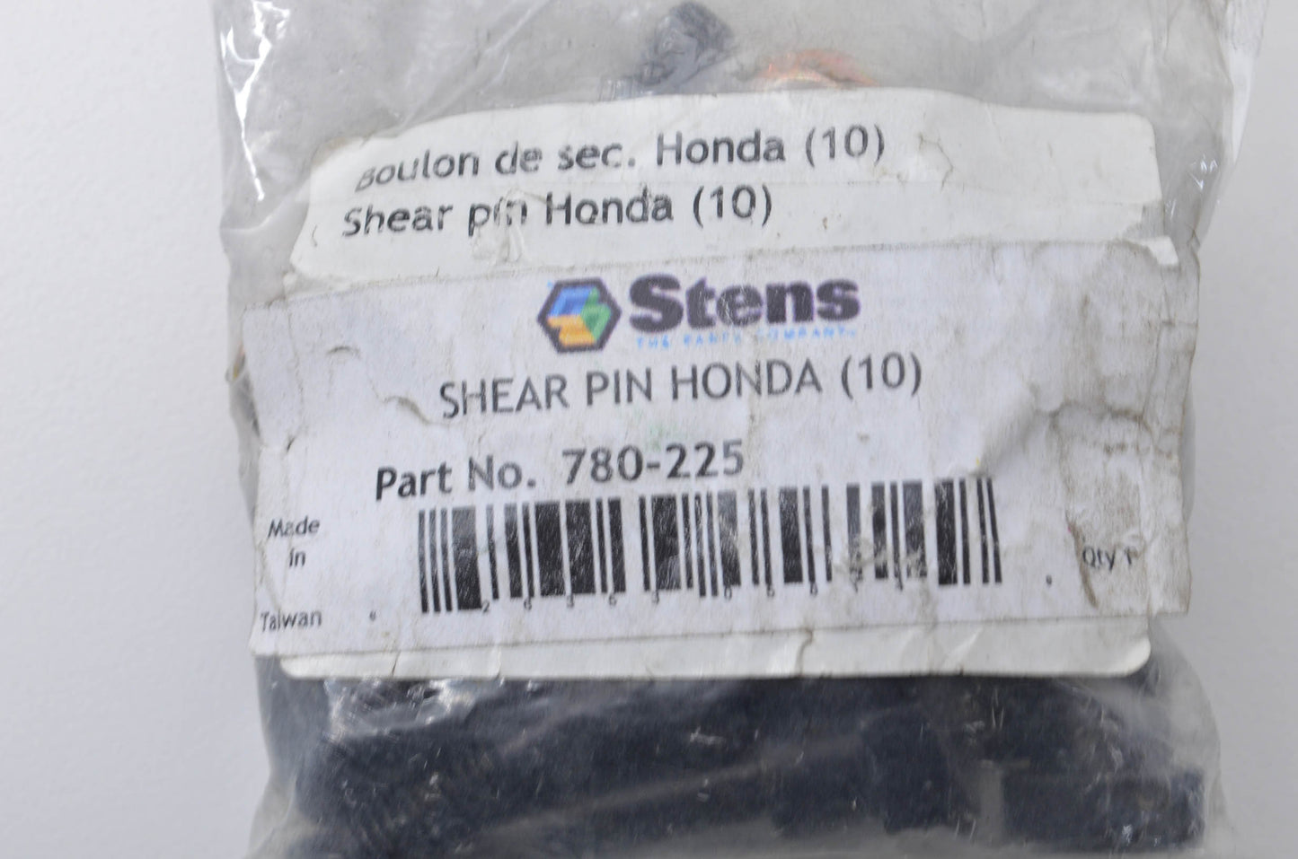 Stens 780-225, 90102-732-010 Shear Pin & Nut Kit NOS