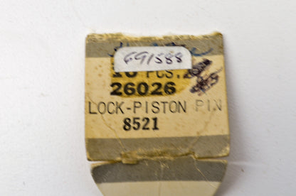 OEM Briggs & Stratton 26026, 691588 26026 691588 Piston Lock QTY 2 NOS
