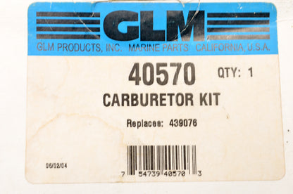 GLM 40570, 439076 Carburetor Kit NOS