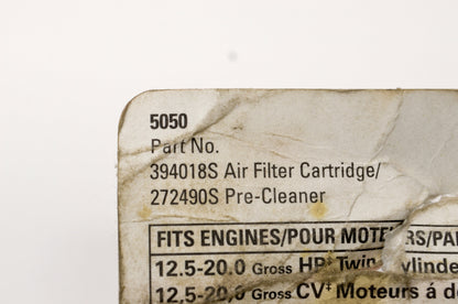 OEM Briggs & Stratton 394018S, 272490S Filter