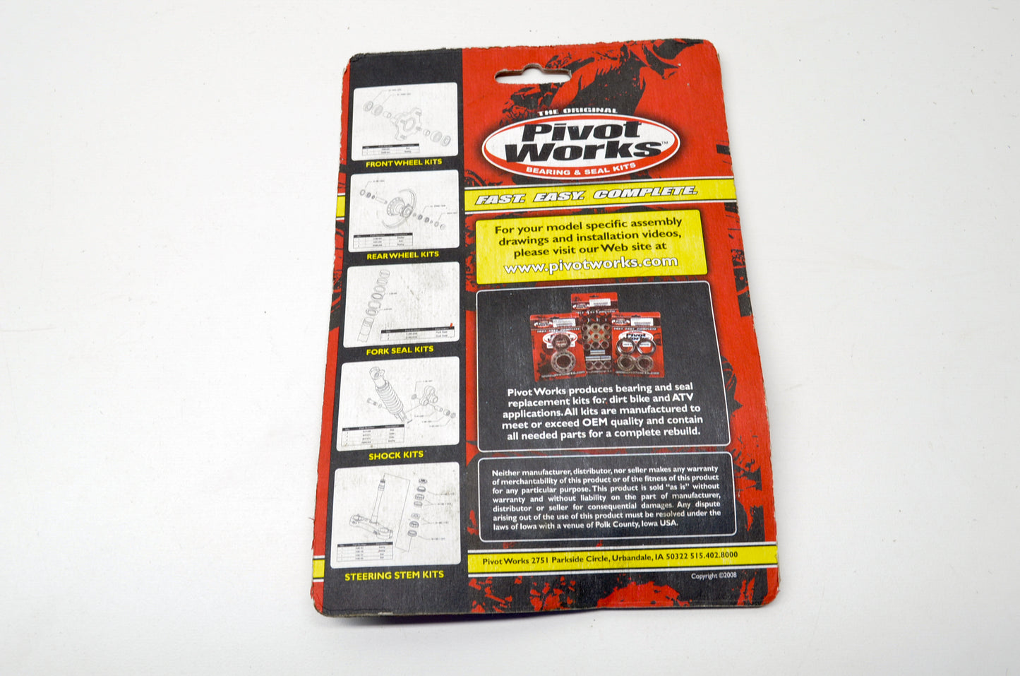 Pivot Works PWSHK-Y03-008 Shock Absorber Kit