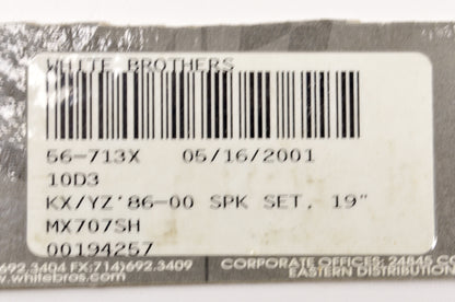 White Brothers 56-713X Spoke And Nipple QTY 5