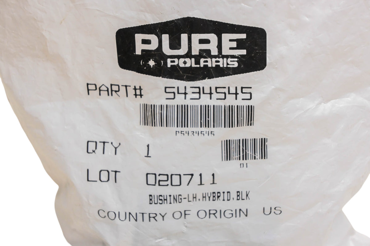 OEM Polaris 5434545 Black Left Hand Hybrid Bushing NOS