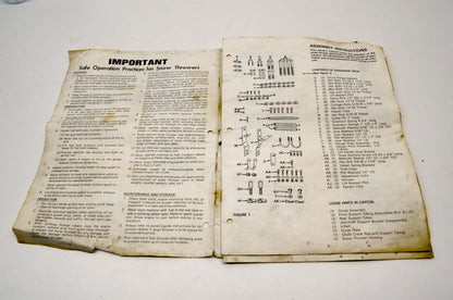 Cub Cadet 772-3925, R880712 40' Snow Thrower Attachment 350 Owner's Manual