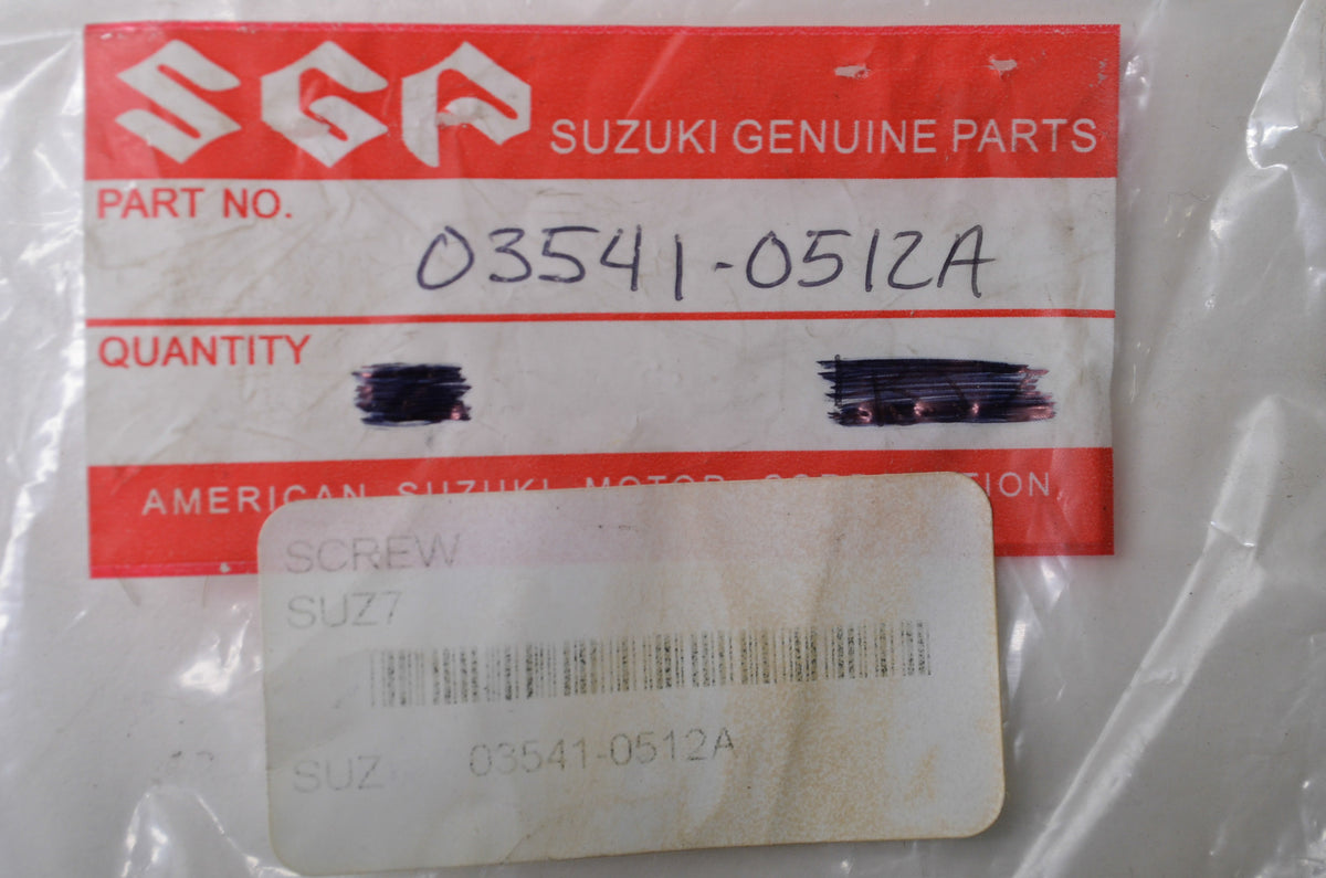 OEM Suzuki 03541-0512A Screw NOS