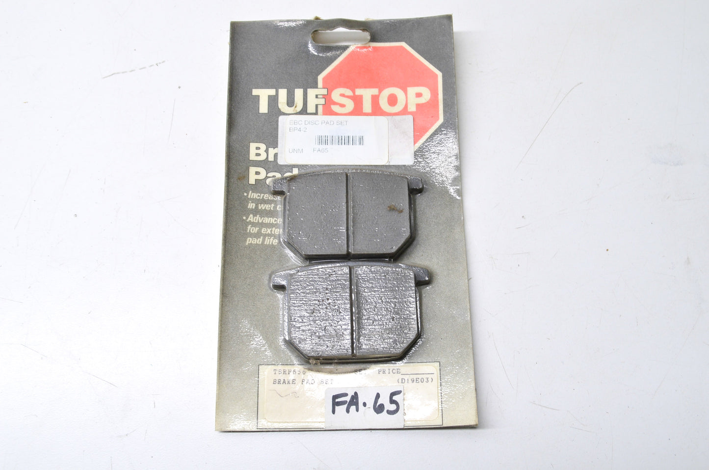 Tufstop TSRP656 FA65 Brake Pad Kit NOS