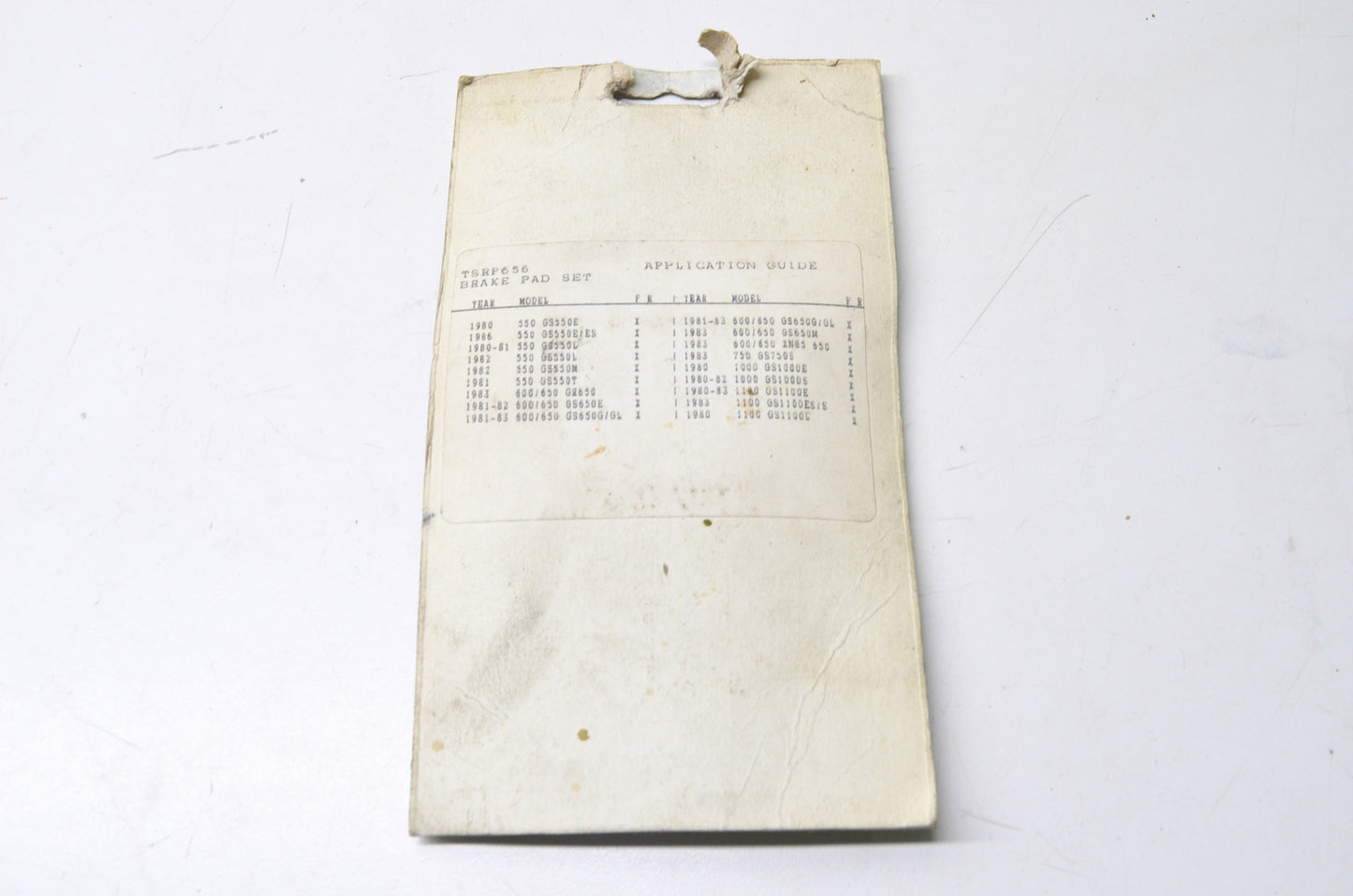Tufstop TSRP656 FA65 Brake Pad Kit NOS