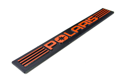 New OEM Polaris Black/Red Bumper Emblem NOS