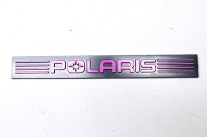 OEM Polaris 5430979-224 Black/Purple Bumper Emblem NOS