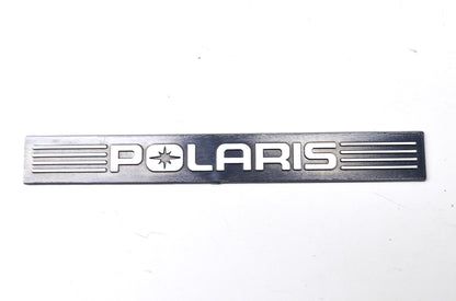 New OEM Polaris Black/Silver Bumper Emblem NOS