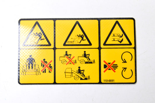 New OEM Toro Danger Decal NOS