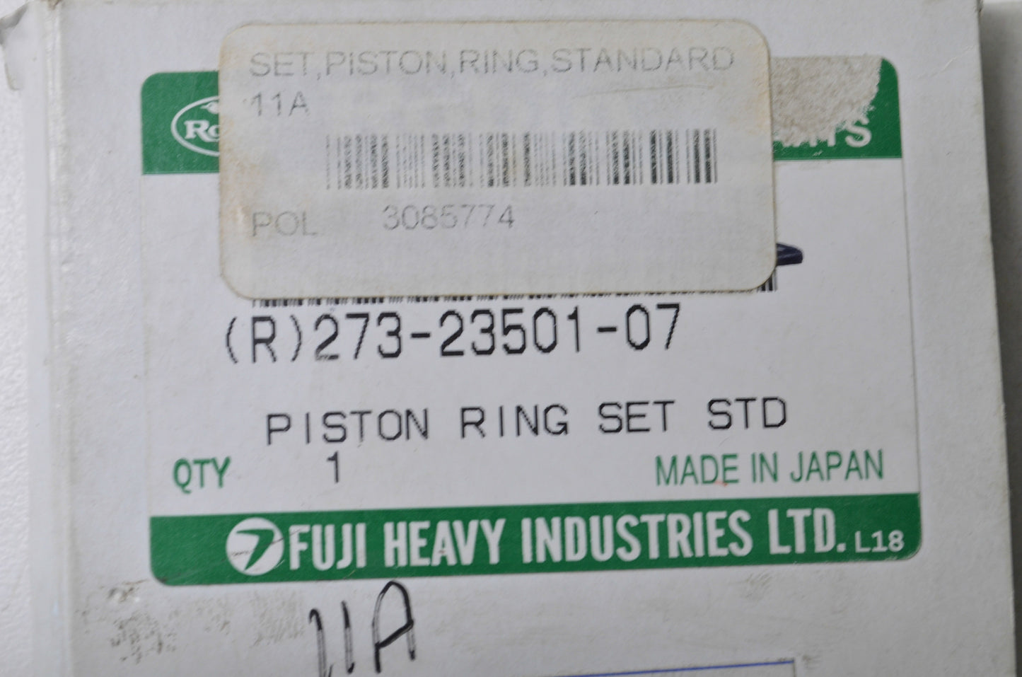 Polaris 273-23501-07, 3085774 Piston Ring Kit NOS