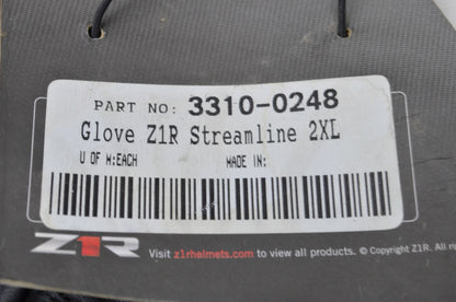 Z1R 3310-0248 2XL Streamline Gloves NOS