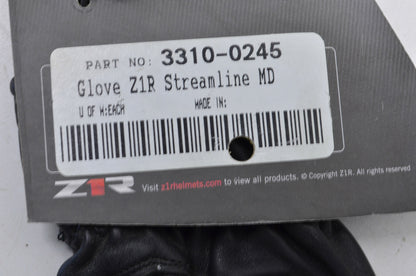 Z1R 3310-0245 Medium Streamline Gloves NOS