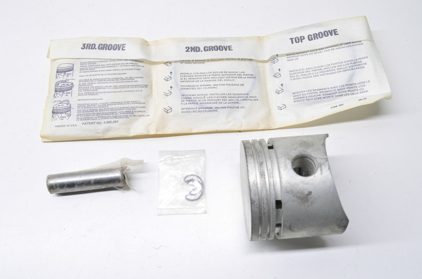 Prime Line 7-03809, 41-874-08 Piston Kit NOS