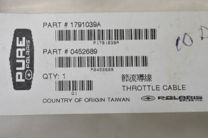 OEM Polaris 452689, 1791039A Throttle Cable NOS