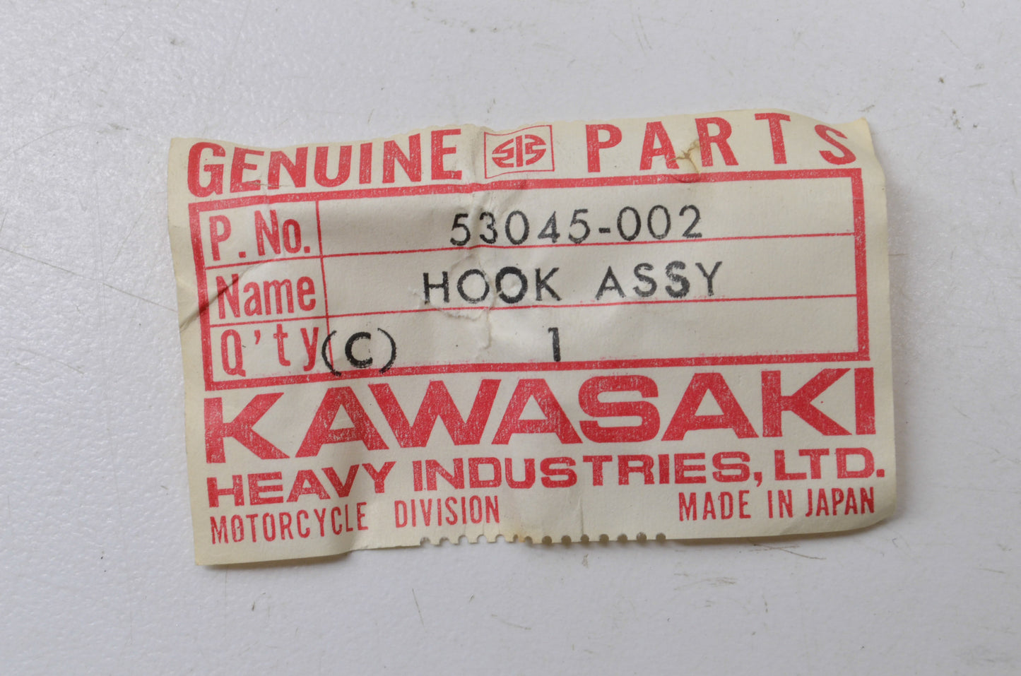 OEM Kawasaki 53045-002 Hook Assembly NOS