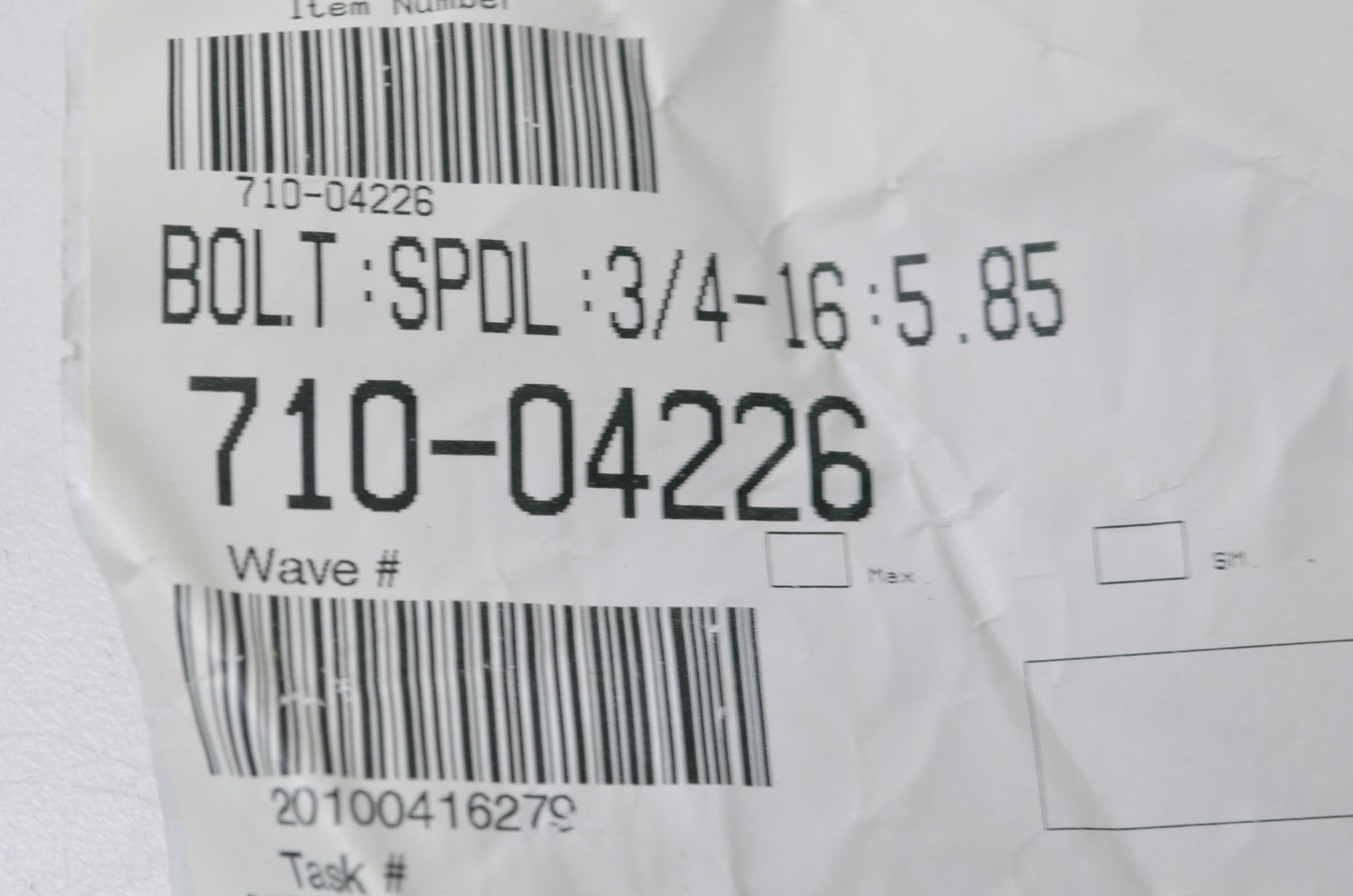 New OEM MTD Hex Head Blade Bolt NOS