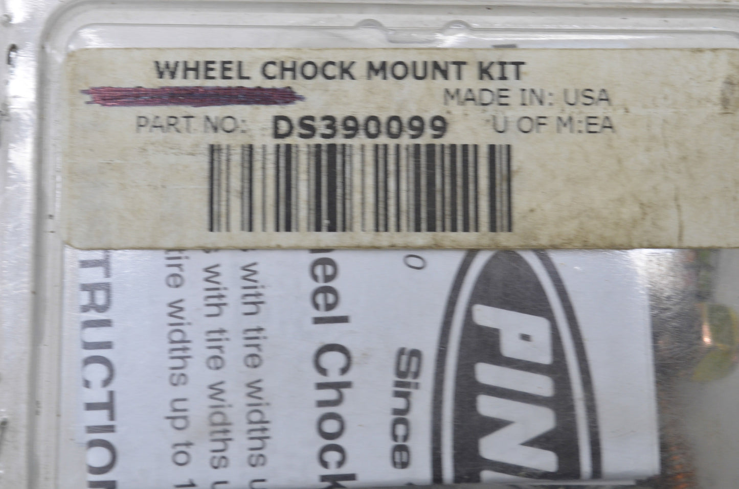 New Pingel Wheel Chock Mount Kit NOS