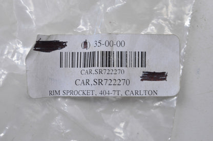 Carlton SR722270 Rim Sprocket 404-7 Tooth NOS