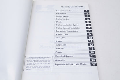 OEM Kawasaki 99924-1056-04 Service Manual BASE EN/EX 450/500 NOS