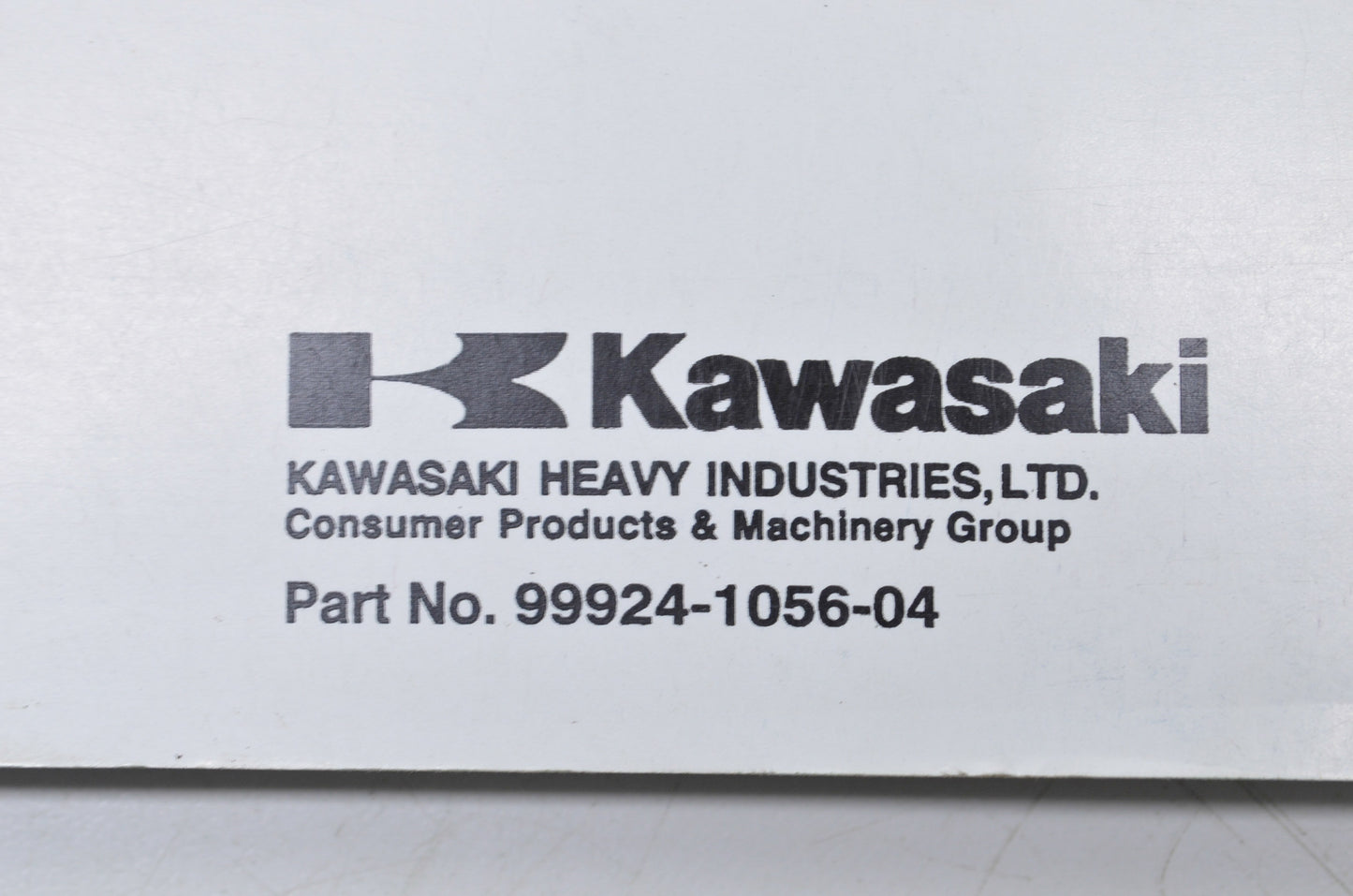 OEM Kawasaki 99924-1056-04 Service Manual BASE EN/EX 450/500 NOS