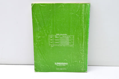 OEM Kawasaki 99924-1077-51 Service Manual Supplement ZL900/1000