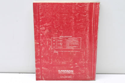 OEM Kawasaki 99924-1098-02 Service Manual ZX1000B