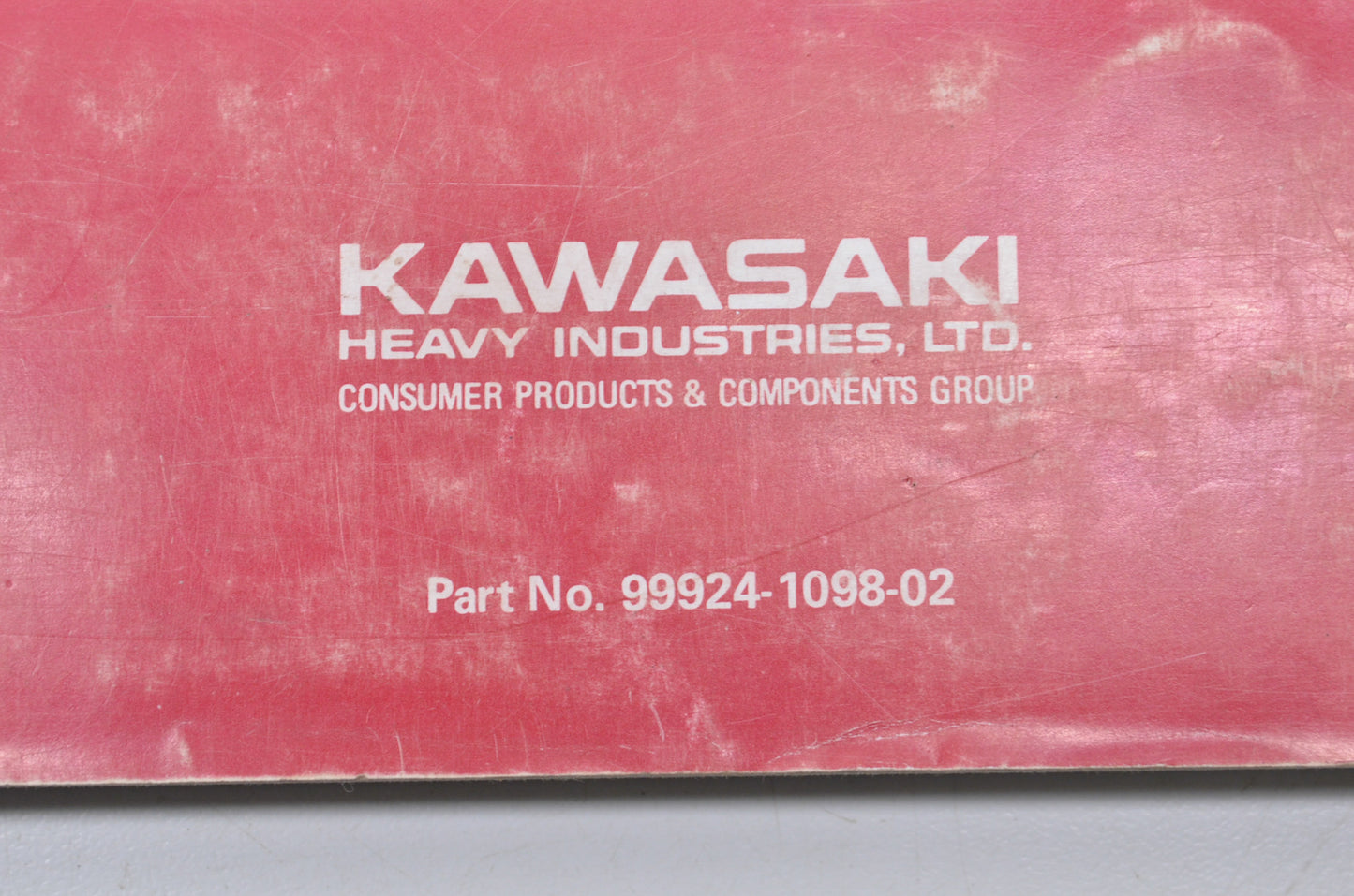 OEM Kawasaki 99924-1098-02 Service Manual ZX1000B