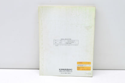 OEM Kawasaki KD80X Motorcycle Service Manual