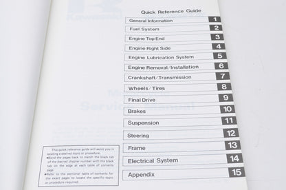 OEM Kawasaki KD80X Motorcycle Service Manual