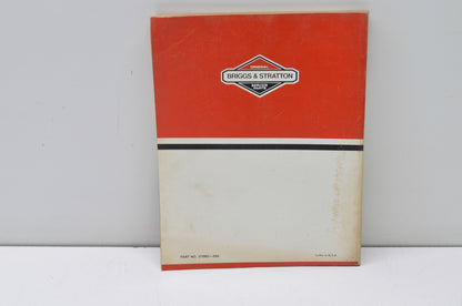 OEM Briggs & Stratton Service & Repair Instructions Manual
