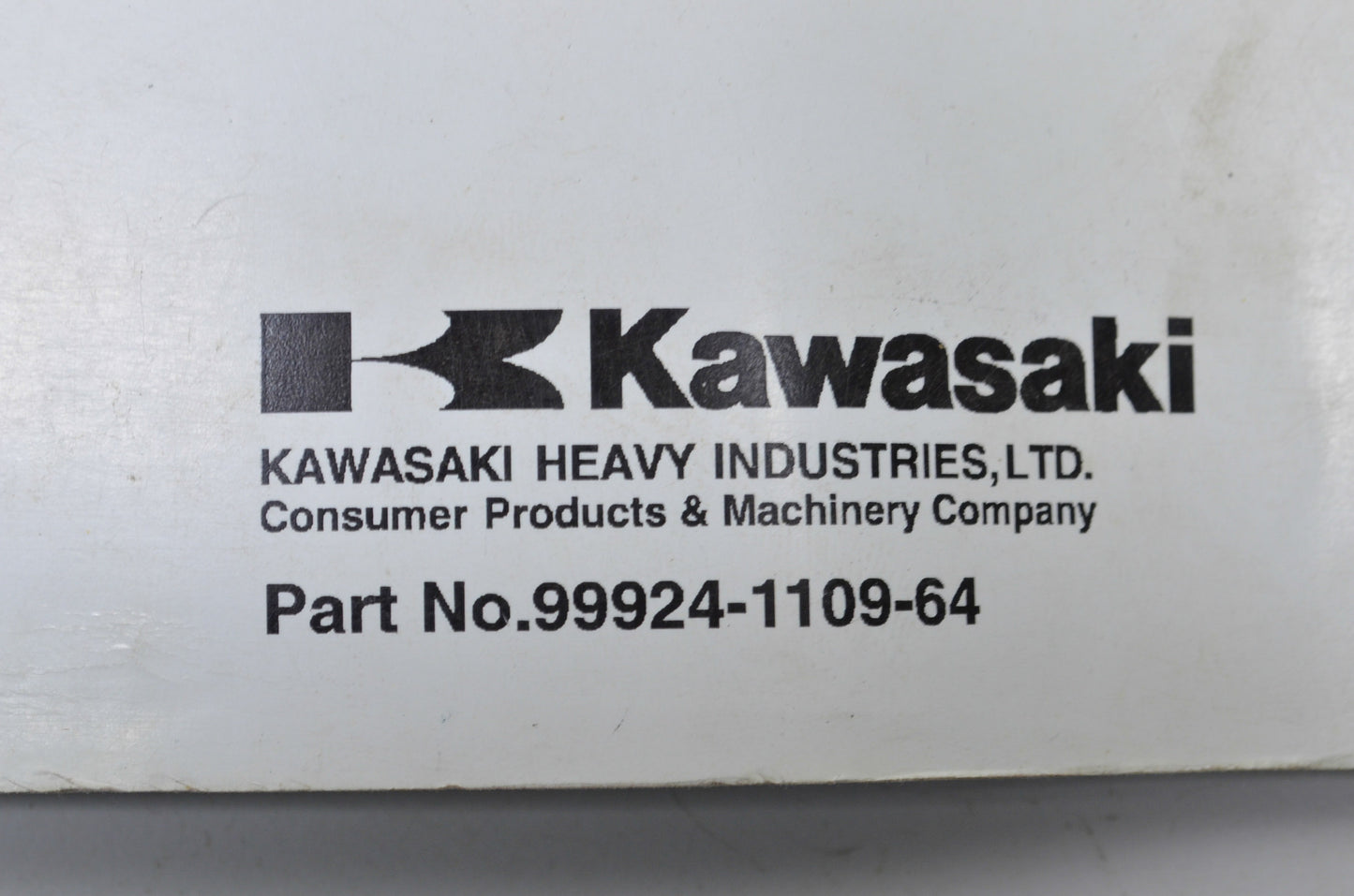 OEM Kawasaki 99924-1109-64 Service Manual Supplement EX250F