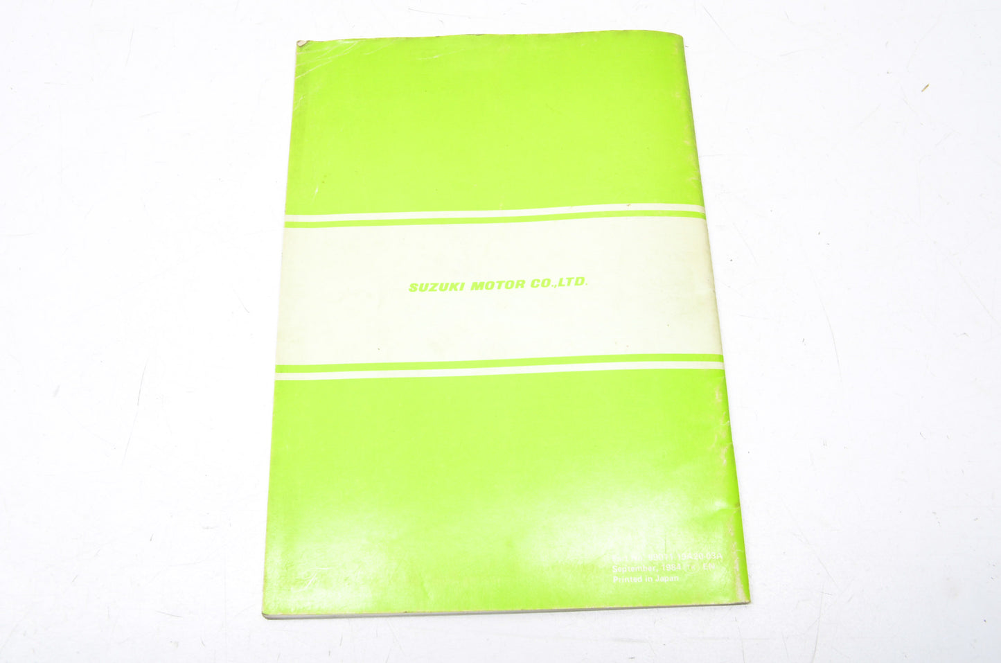 OEM Suzuki 99011-19A20-03A 1985 LT250R Owner's Manual