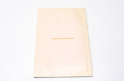 OEM Suzuki S99011-27C50-03A 1989 RM125 Owner's Maintenance Manual