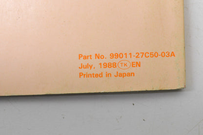 OEM Suzuki S99011-27C50-03A 1989 RM125 Owner's Maintenance Manual