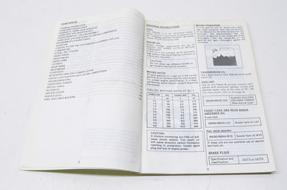 OEM Suzuki 1989 RM250 Owner's Maintenance Manual