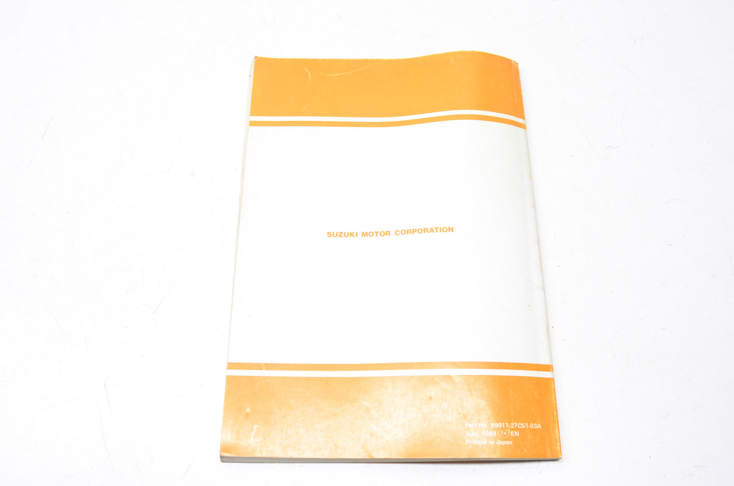 OEM Suzuki 99011-27C51-03A 1990 RM125 Owner's Maintenance Manual