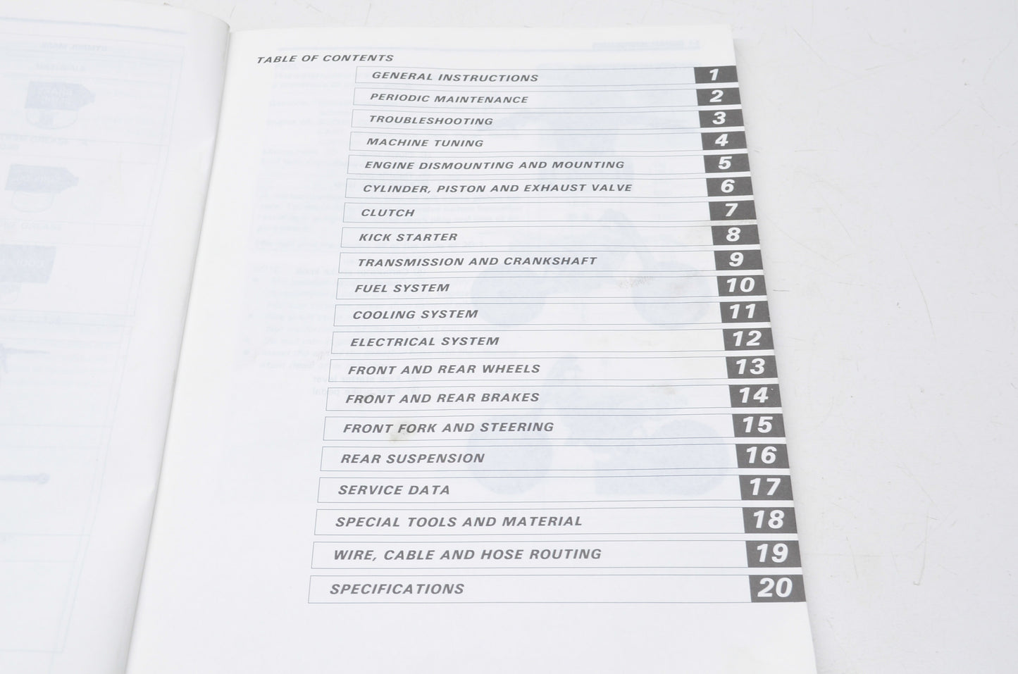 OEM Suzuki 1991 RM125 Owner's Service Manual