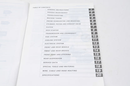 OEM Suzuki 1991 RM125 Owner's Service Manual