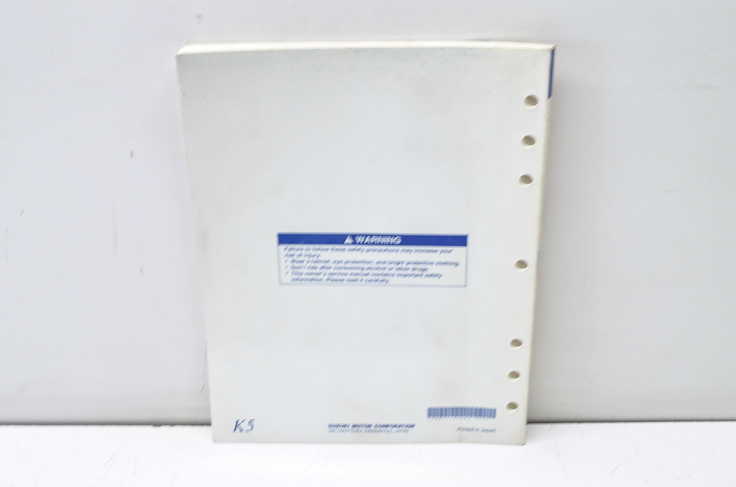 OEM Suzuki 99011-02B80-03A Owner's & Service Manual RM85/L