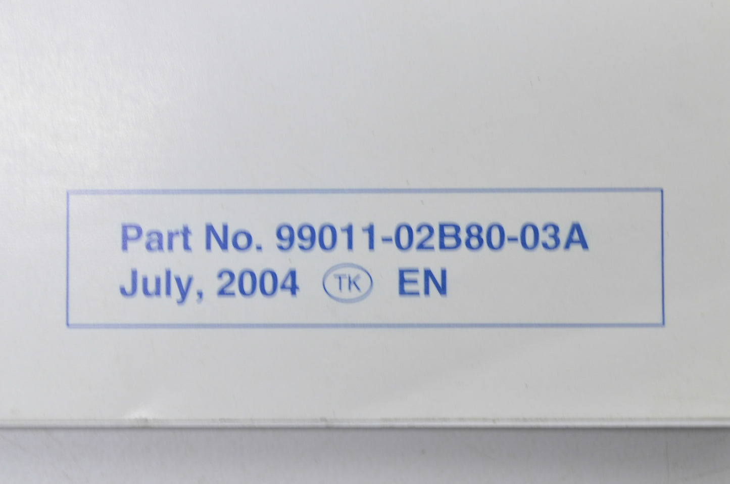 OEM Suzuki 99011-02B80-03A Owner's & Service Manual RM85/L