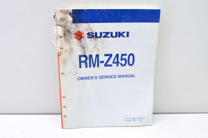 OEM Suzuki 99011-35G51-03A Owner's & Service Manual RM-Z450K6